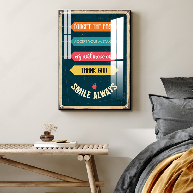 5 Daily Motivation Quote Vintage Wood Print Wall Art