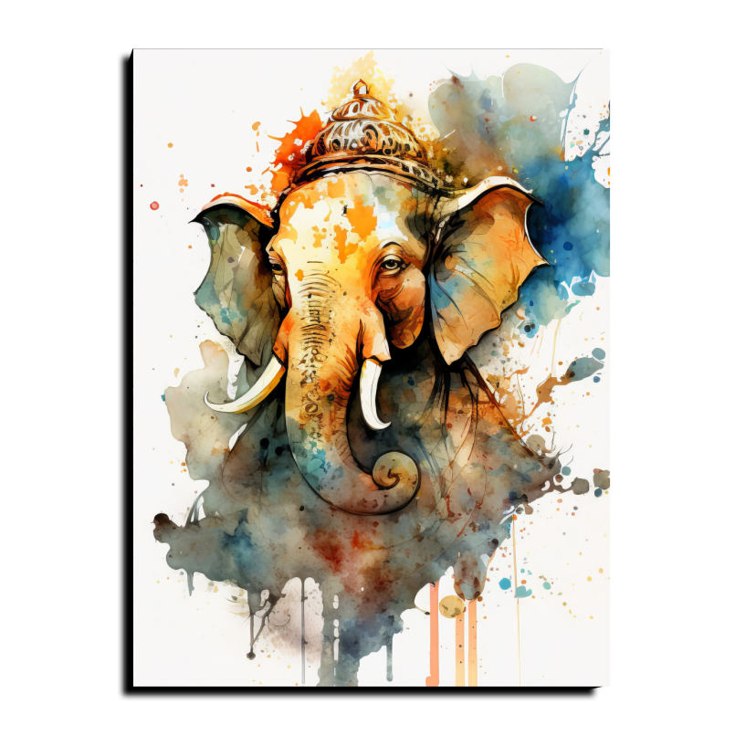 Ganesh Idol Wood Print Wall Art