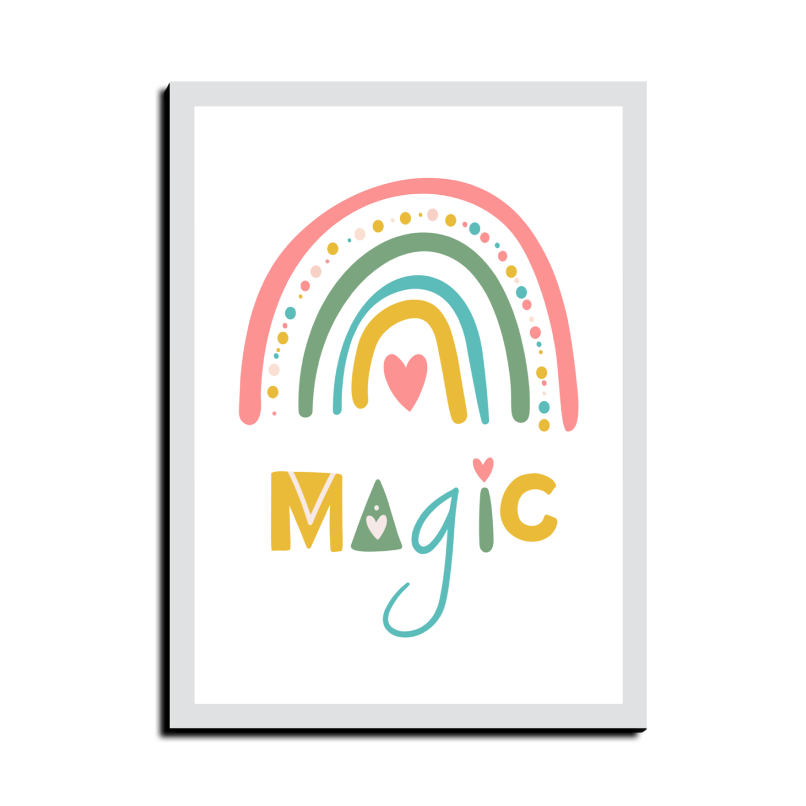 Rainbow Magic Wood Print Wall Art