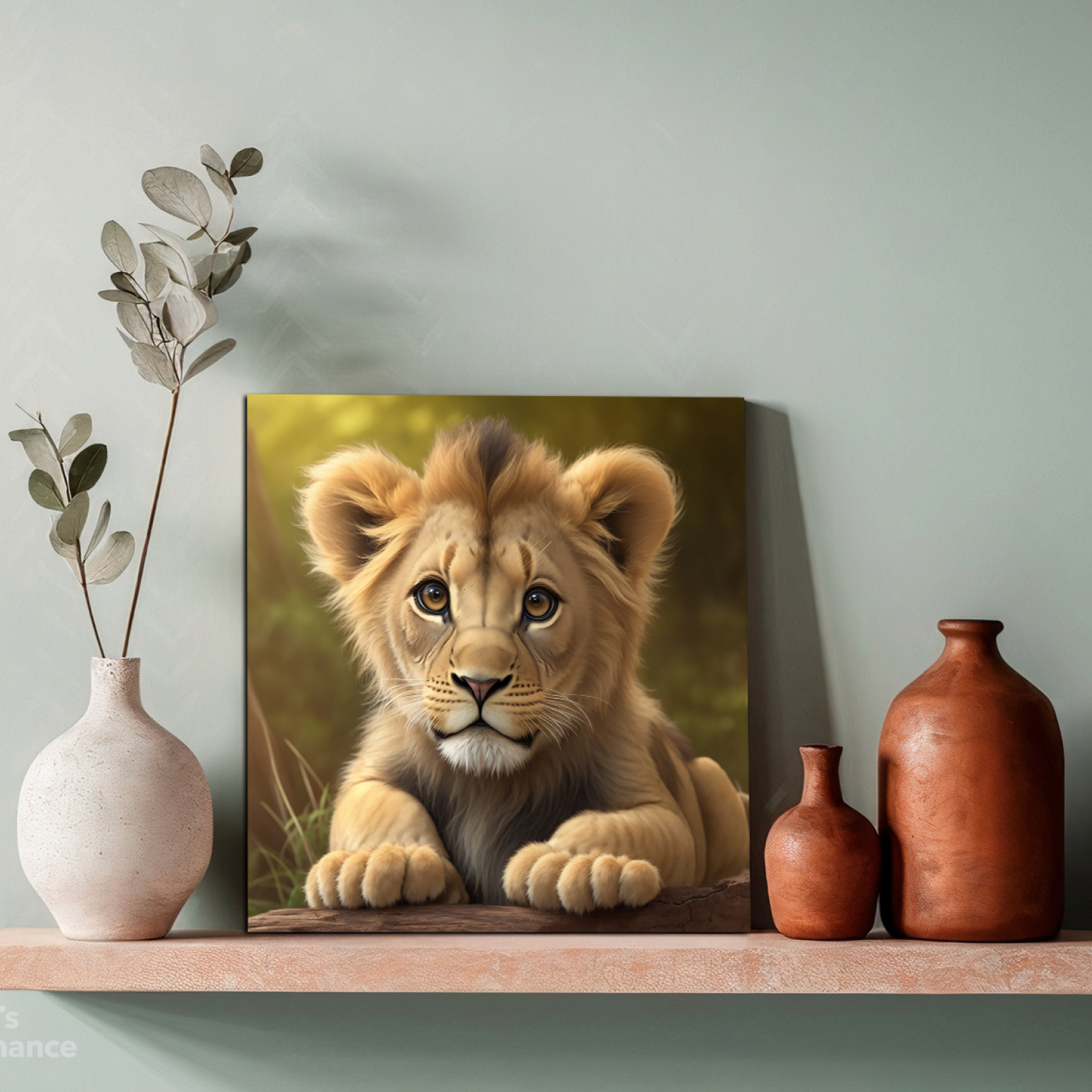 Little Cub Wood Print Wall Art