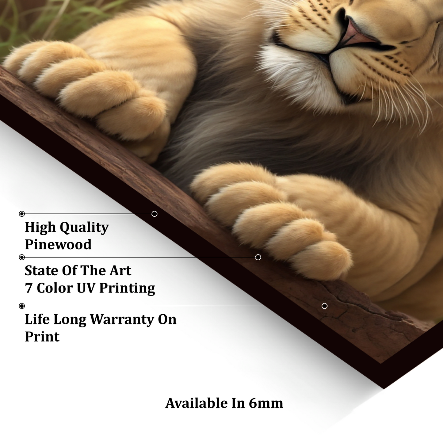 Little Cub Wood Print Wall Art
