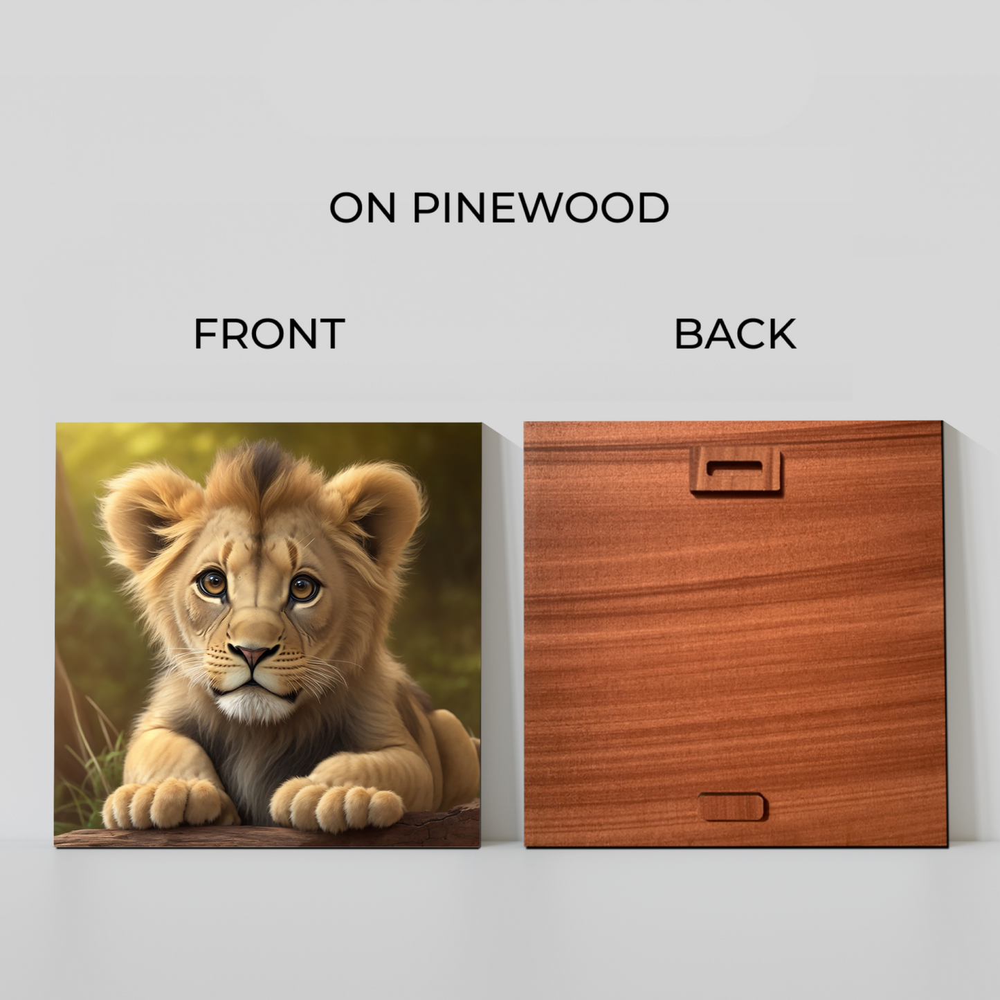 Little Cub Wood Print Wall Art
