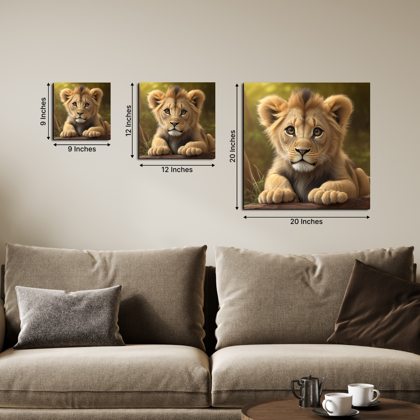 Little Cub Wood Print Wall Art