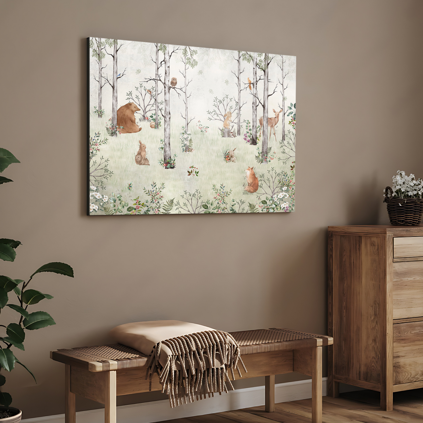 Jungle Theme Wood Print Wall Art