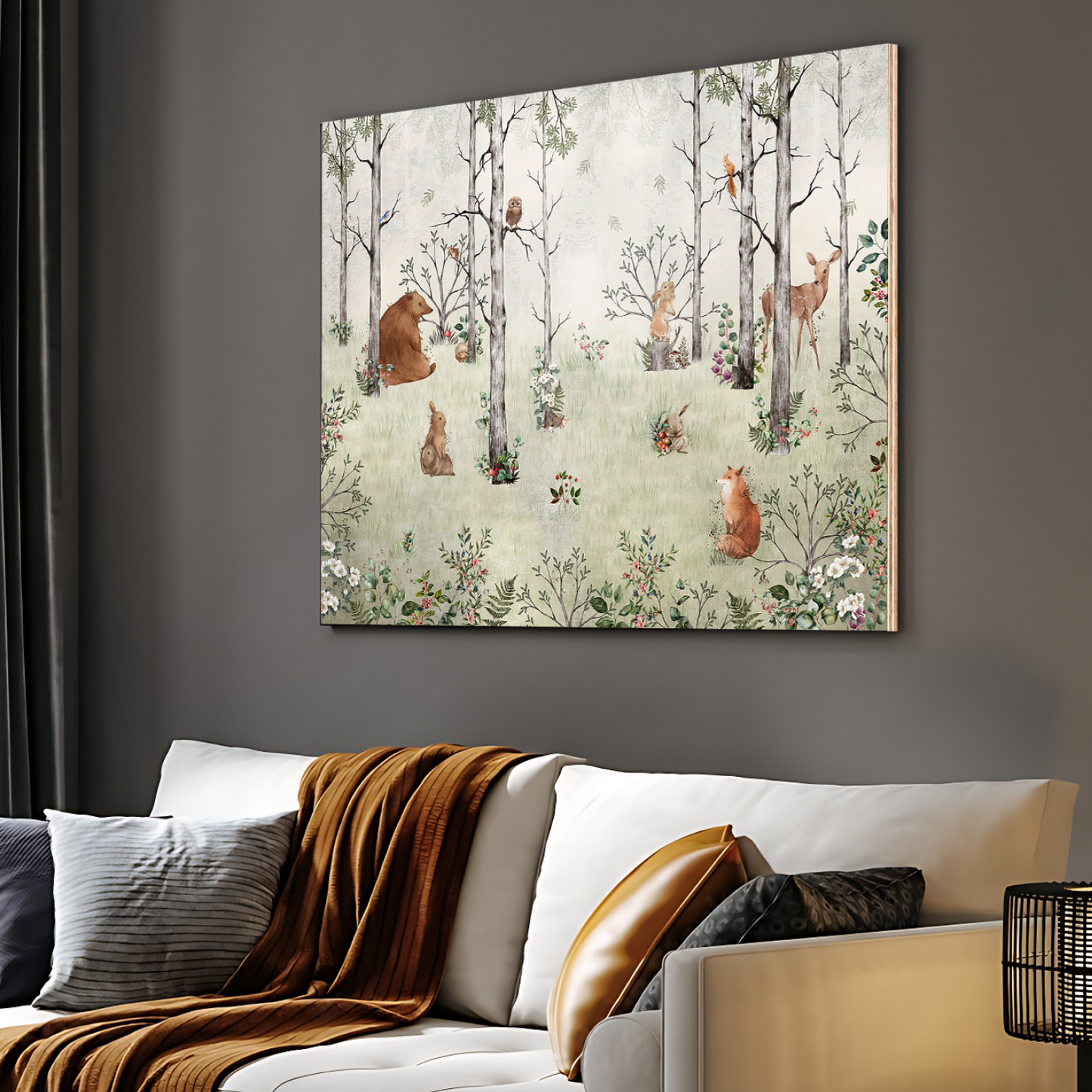 Jungle Theme Wood Print Wall Art