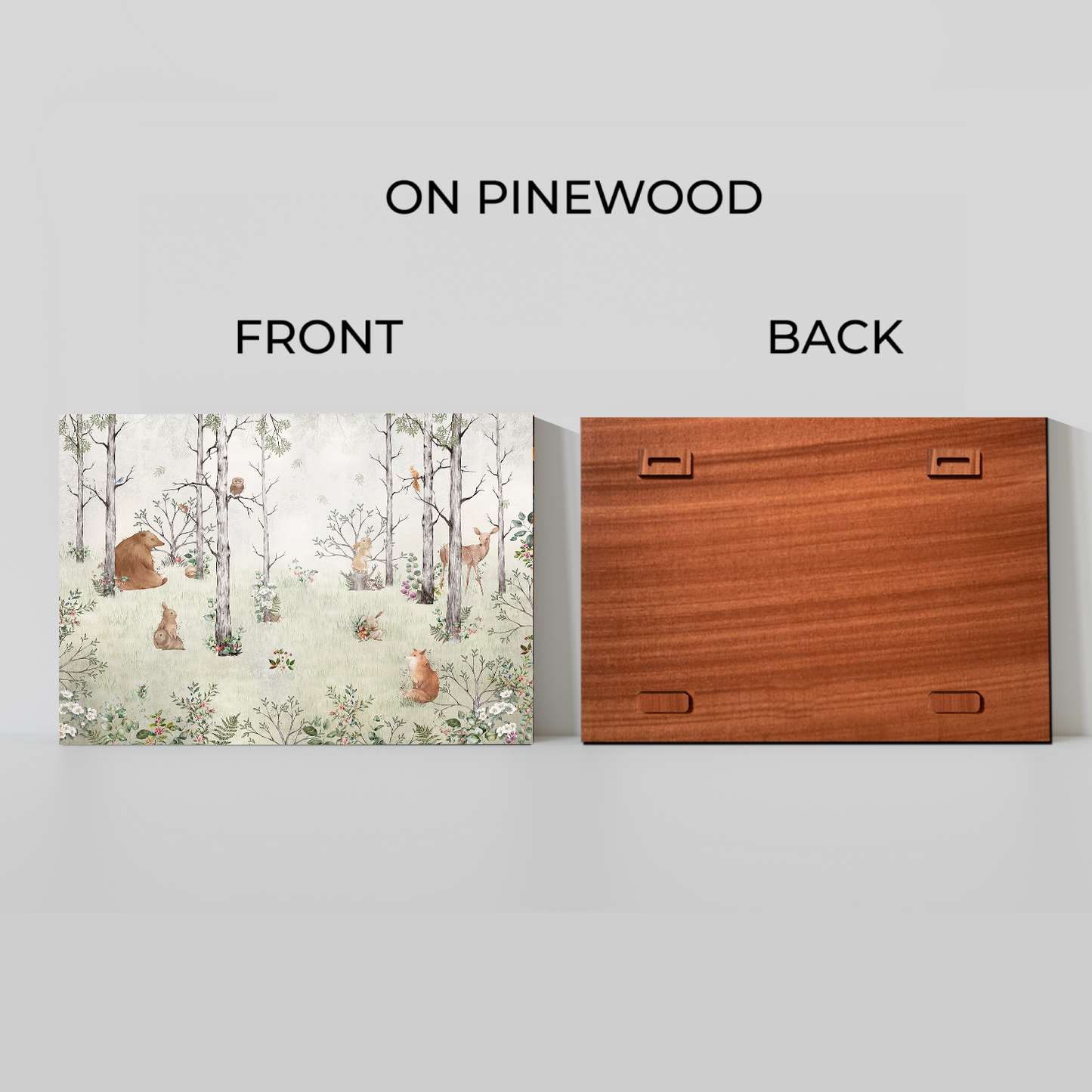 Jungle Theme Wood Print Wall Art