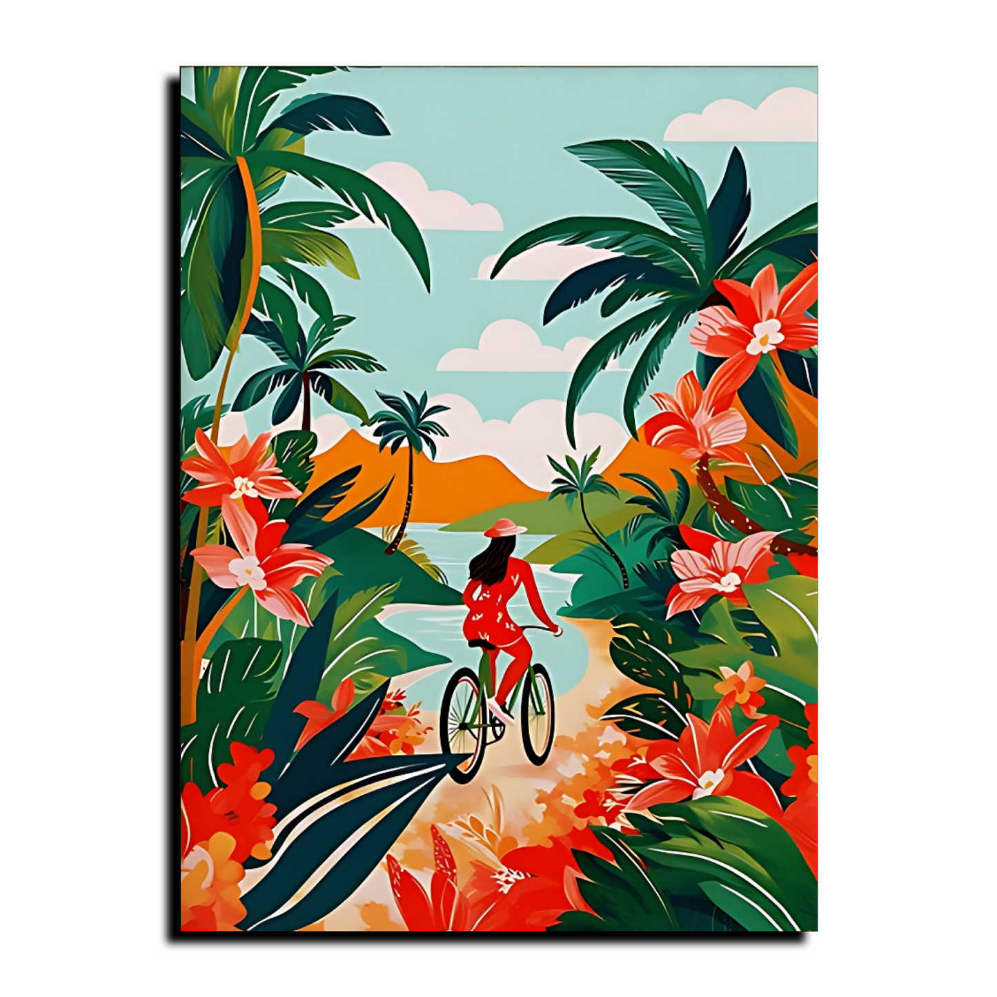 Hawaii Travel Tropical Wood Print Wall Art