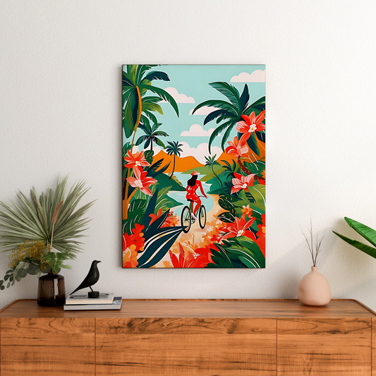 Hawaii Travel Tropical Wood Print Wall Art