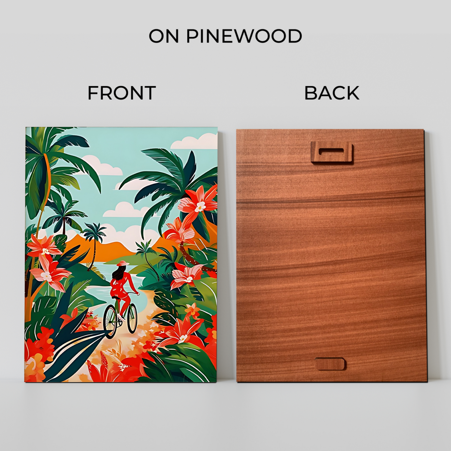 Hawaii Travel Tropical Wood Print Wall Art