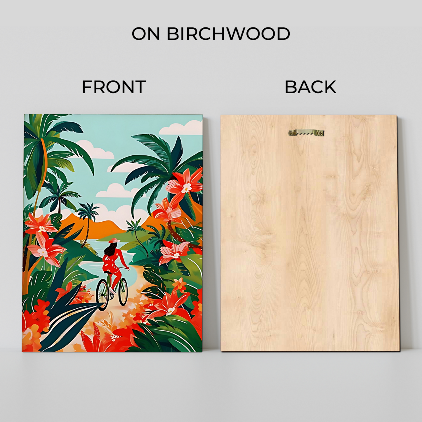 Hawaii Travel Tropical Wood Print Wall Art
