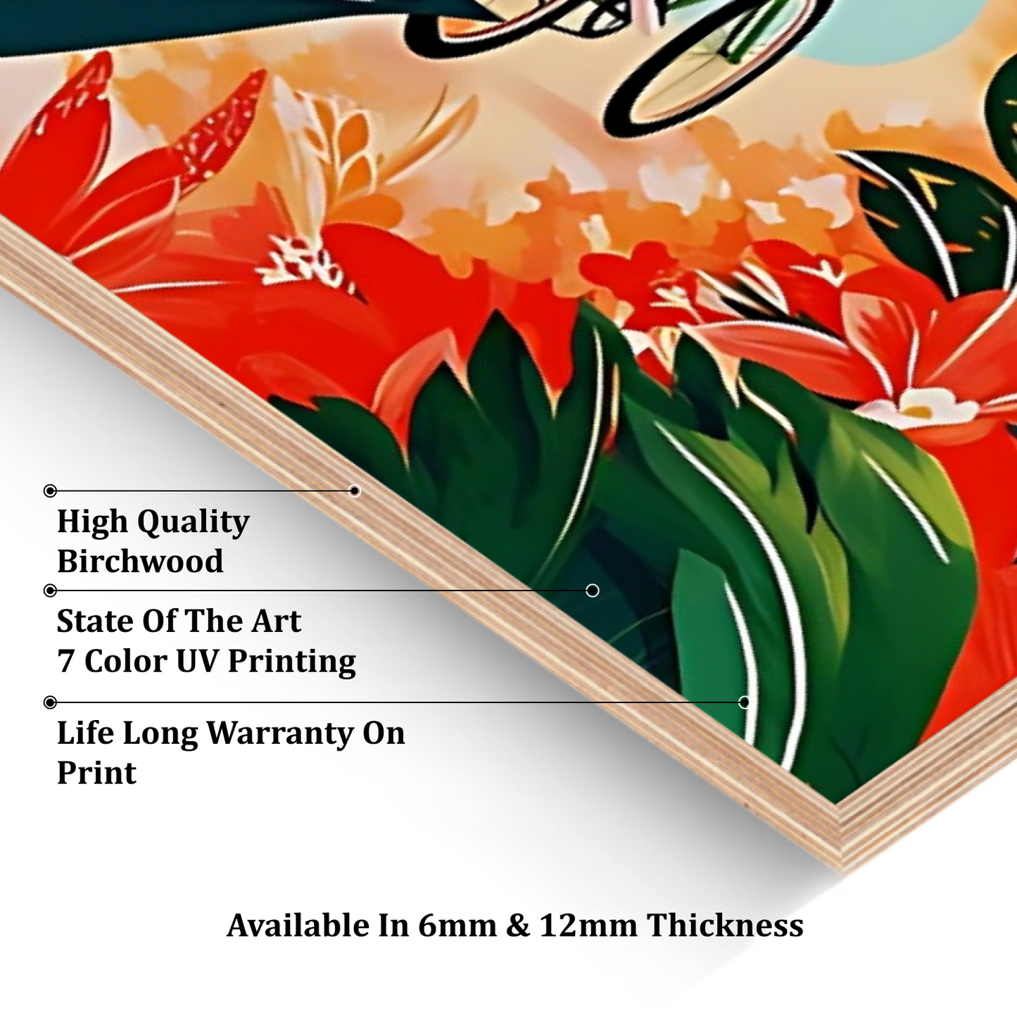 Hawaii Travel Tropical Wood Print Wall Art