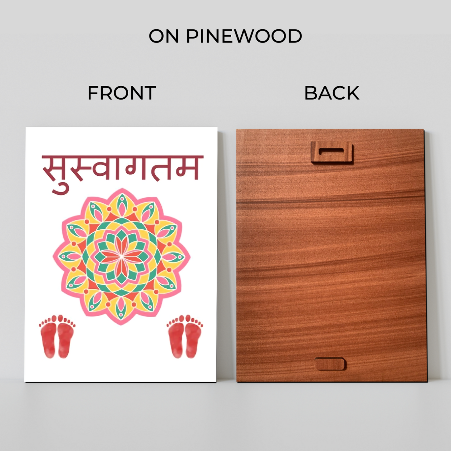 Suswagatam (सुस्वागतम) Quotes Wood Print Wall Art