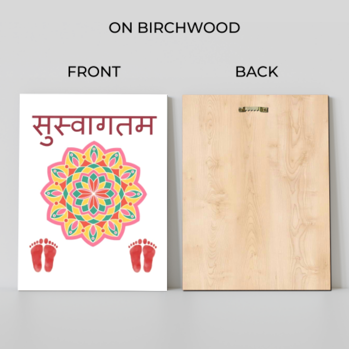Suswagatam (सुस्वागतम) Quotes Wood Print Wall Art