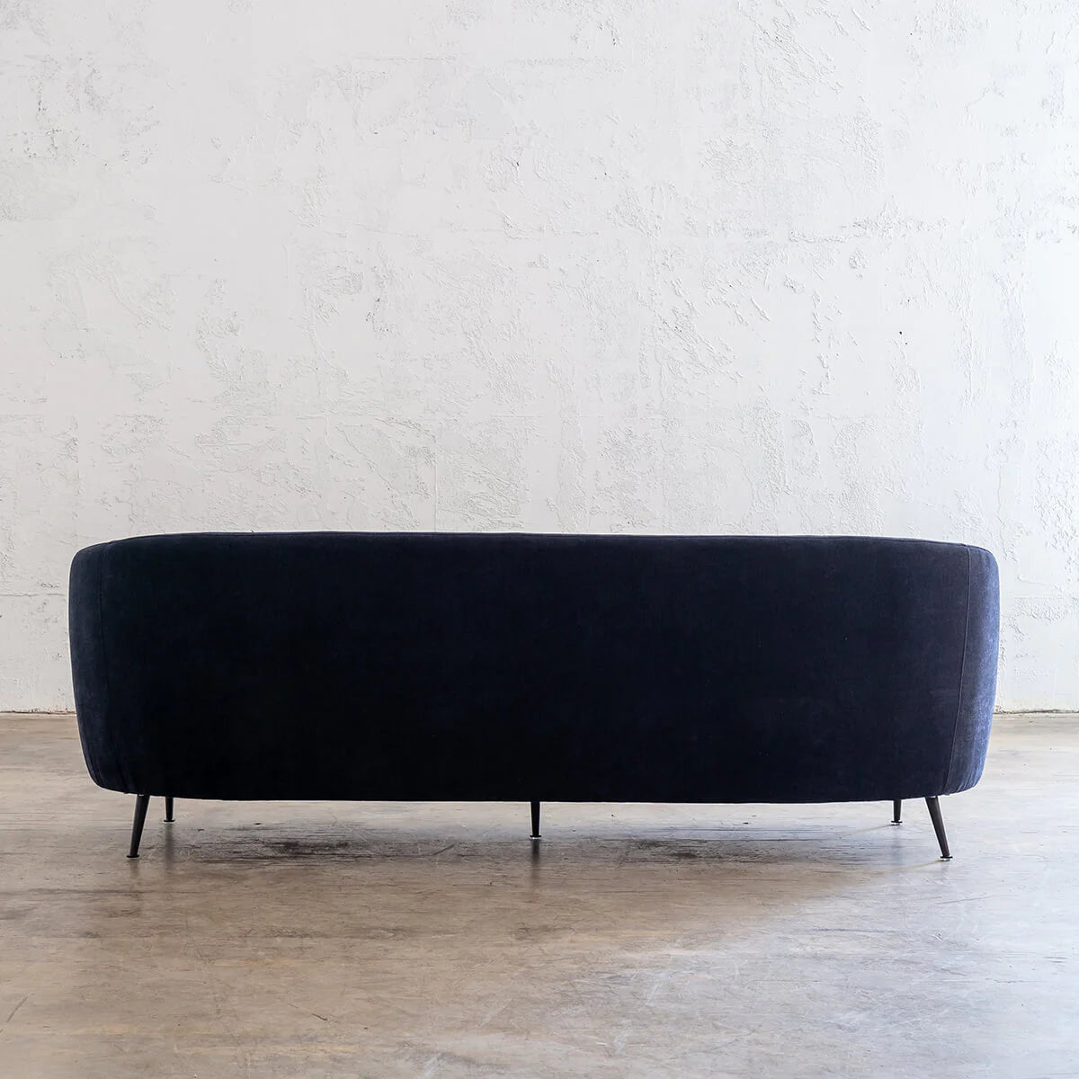 3 Seater Curve Luxurious Sofa Blue