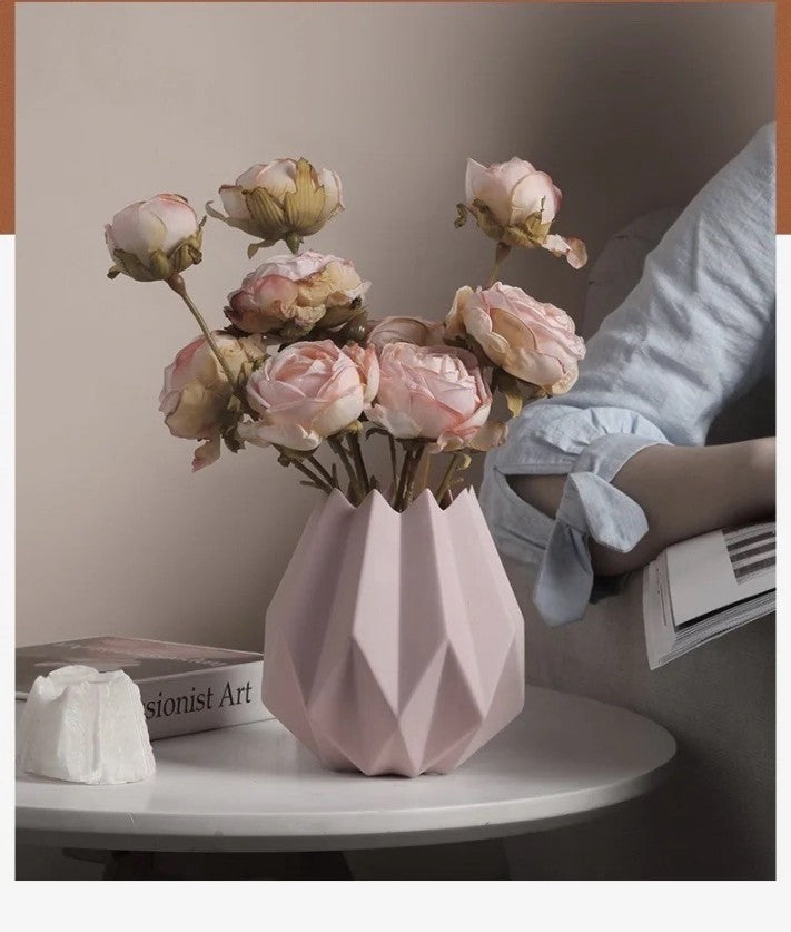 Lotus Matte Finish Ceramic Decorative Vase