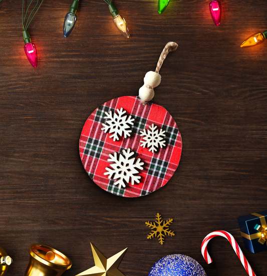 White Snowflakes Tree, Door, or Wall Hanging