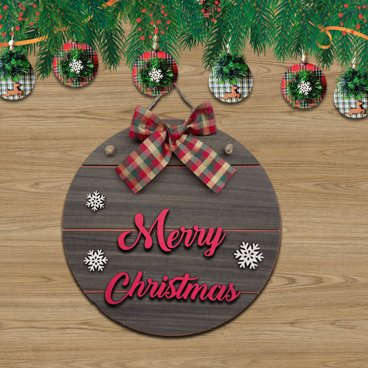 Merry Christmas Quote Wall Hanging