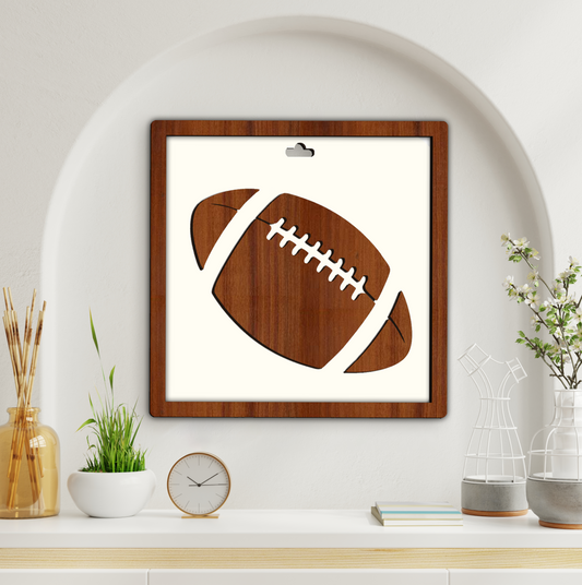 American Football Wooden Wall Art