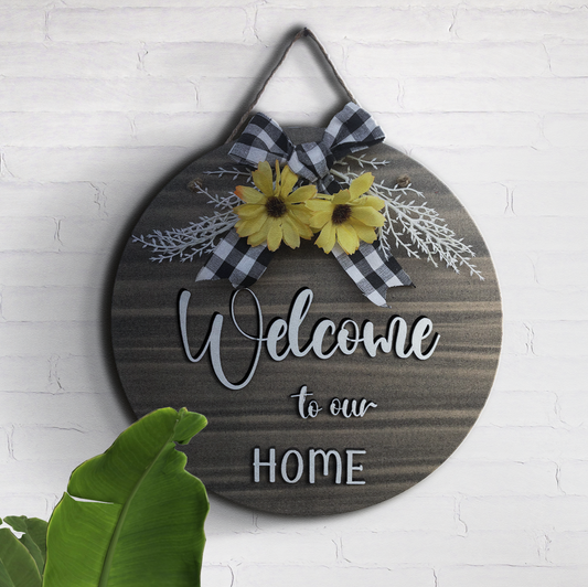 Welcome To Our Home Hanging Home Décor 12 Inches