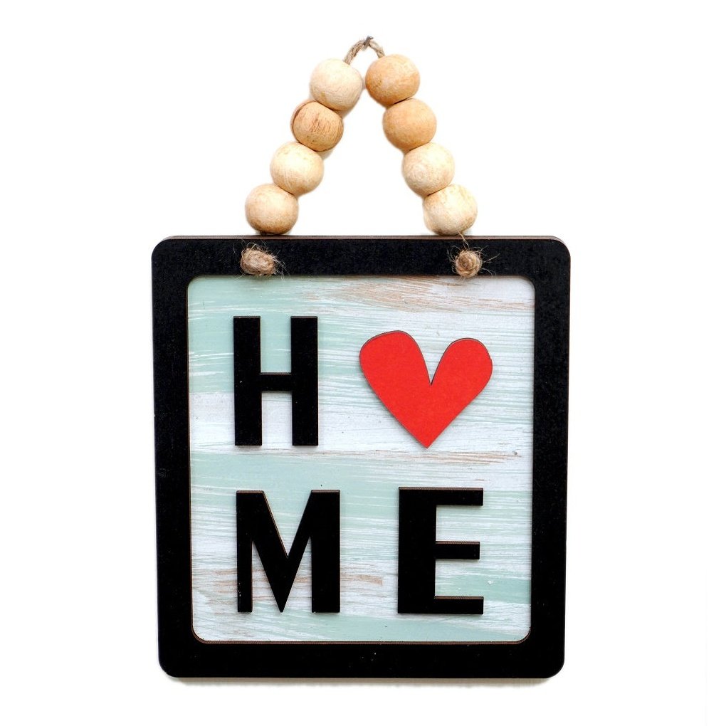 Home 3D Square Shape Wooden Balls Hanging Wall Art