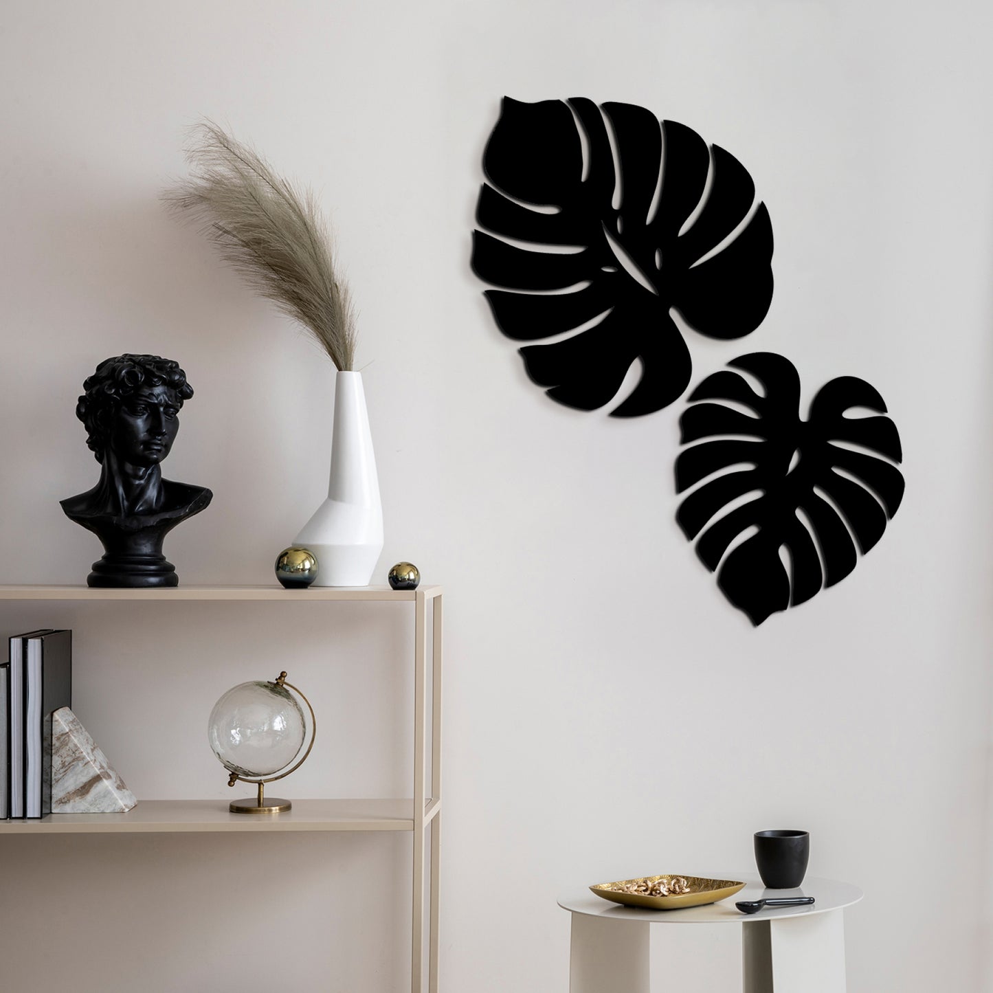 Palm Leaves Wall Hanging Décor Art Set of 2