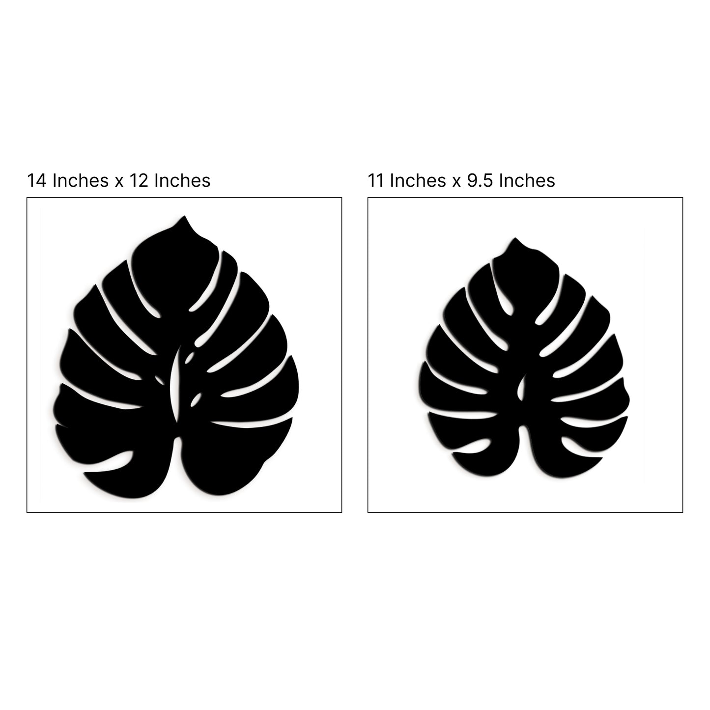 Palm Leaves Wall Hanging Décor Art Set of 2