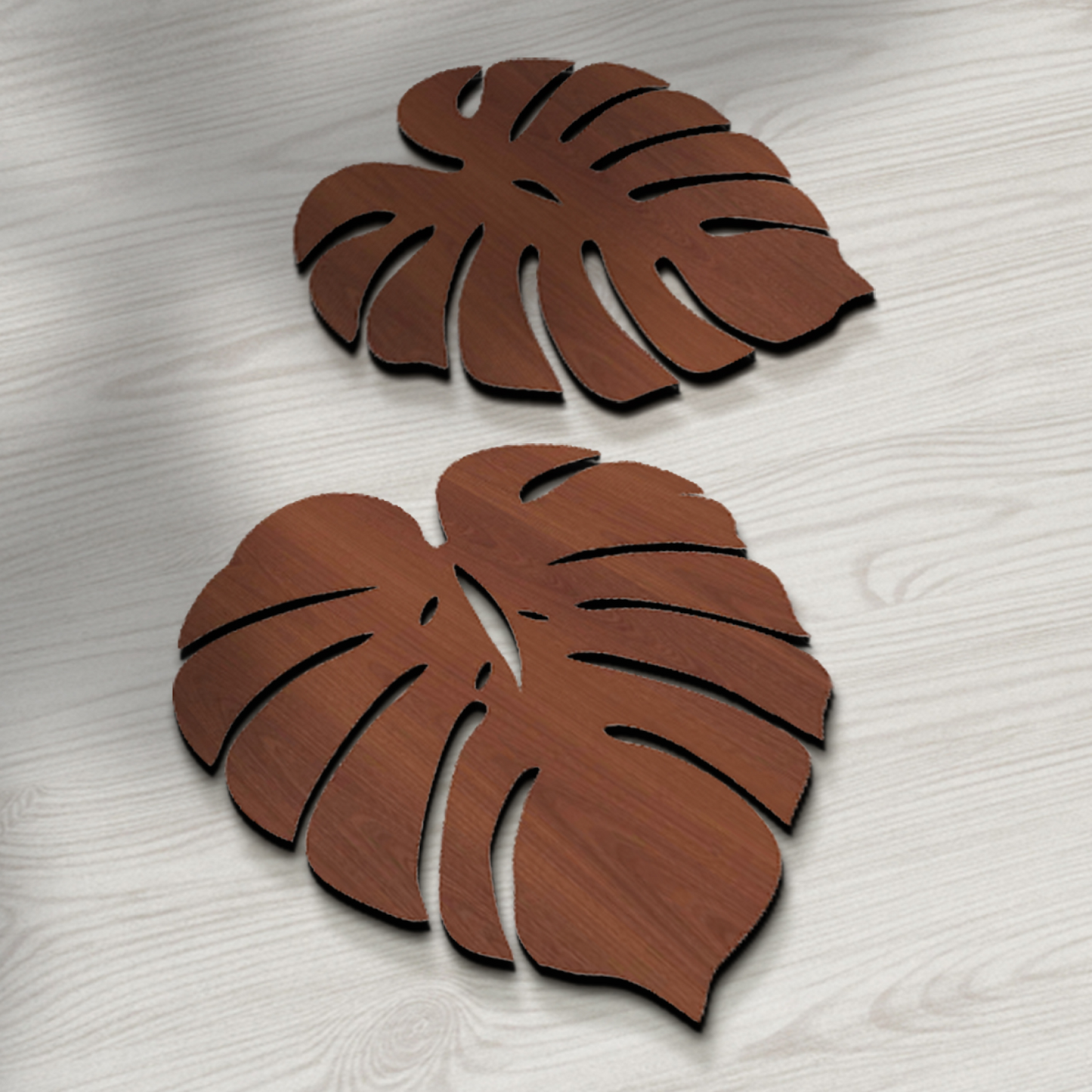Palm Leaves Wall Hanging Décor Art Set of 2