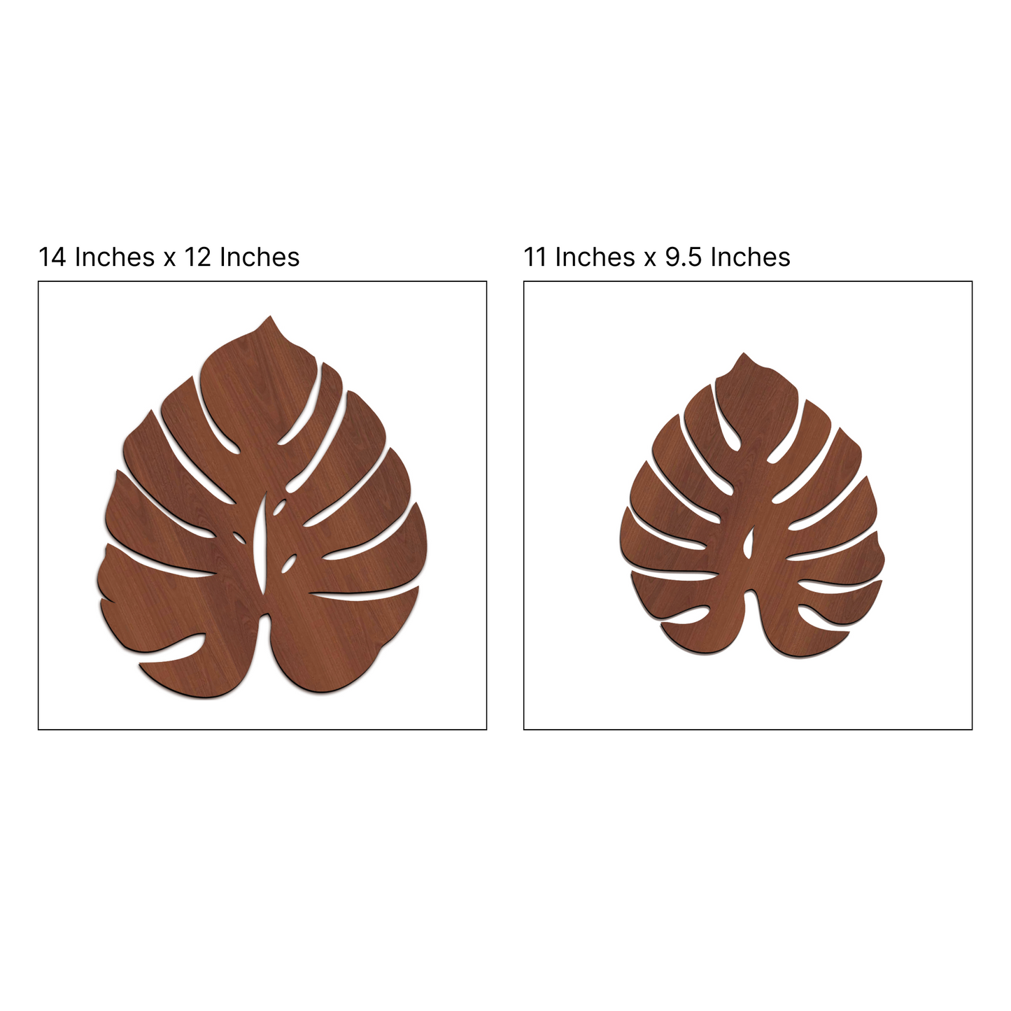 Palm Leaves Wall Hanging Décor Art Set of 2