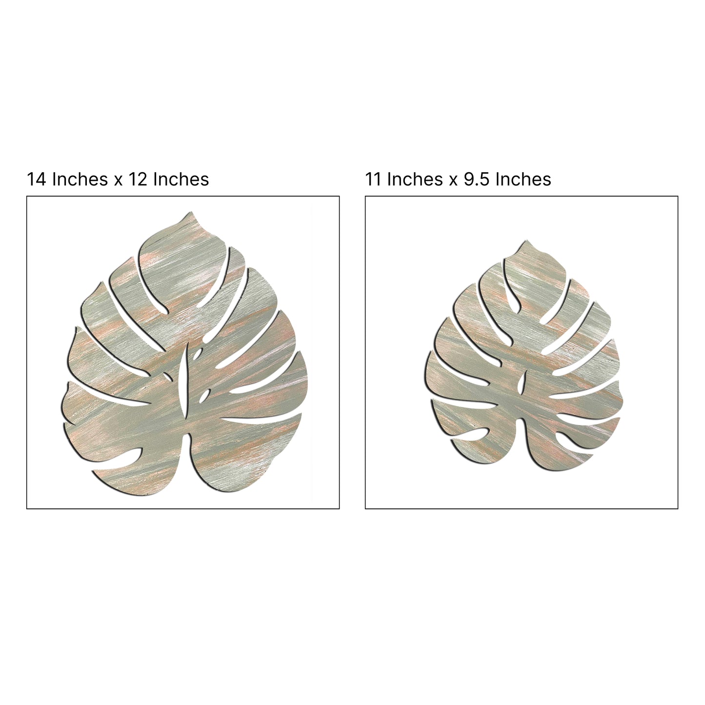 Palm Leaves Wall Hanging Décor Art Set of 2
