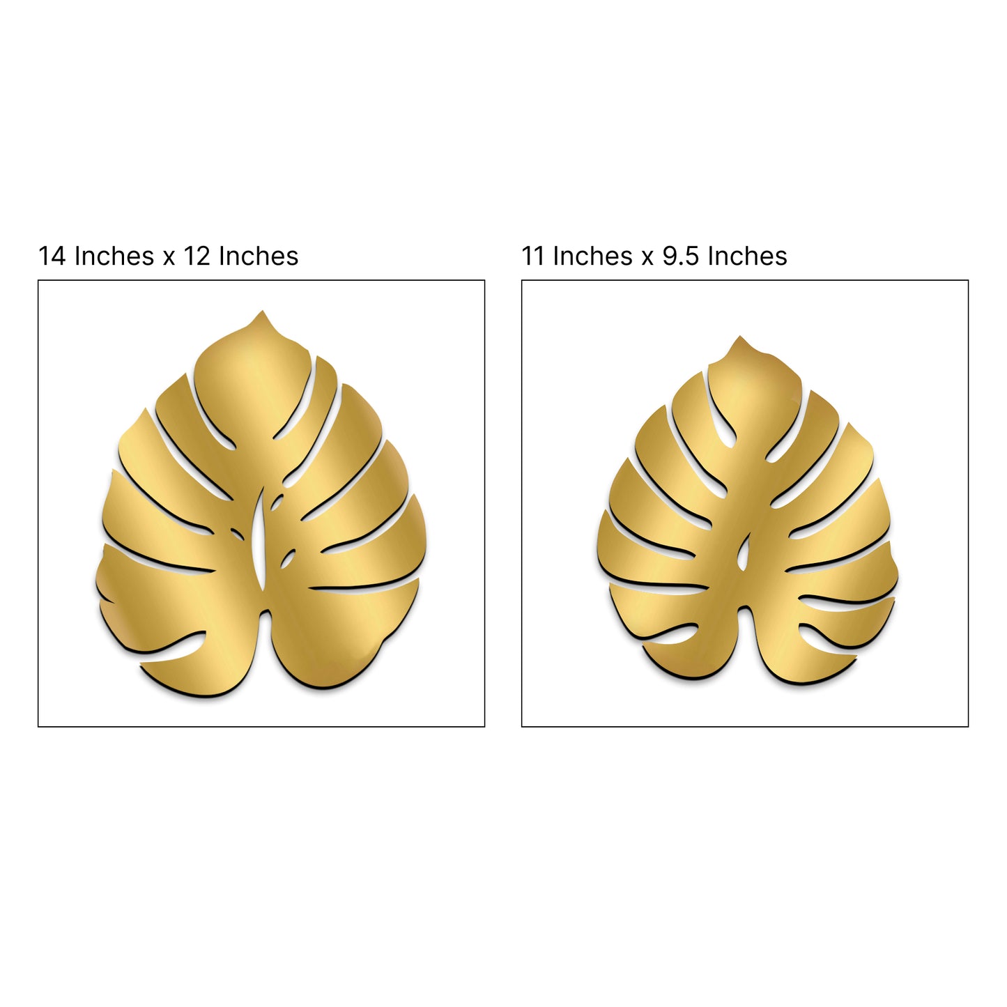 Palm Leaves Wall Hanging Décor Art Set of 2
