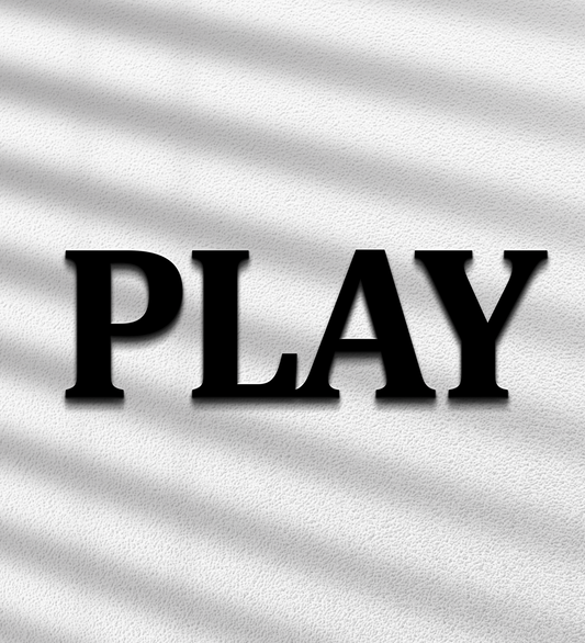 Play 3D Word Wooden Art