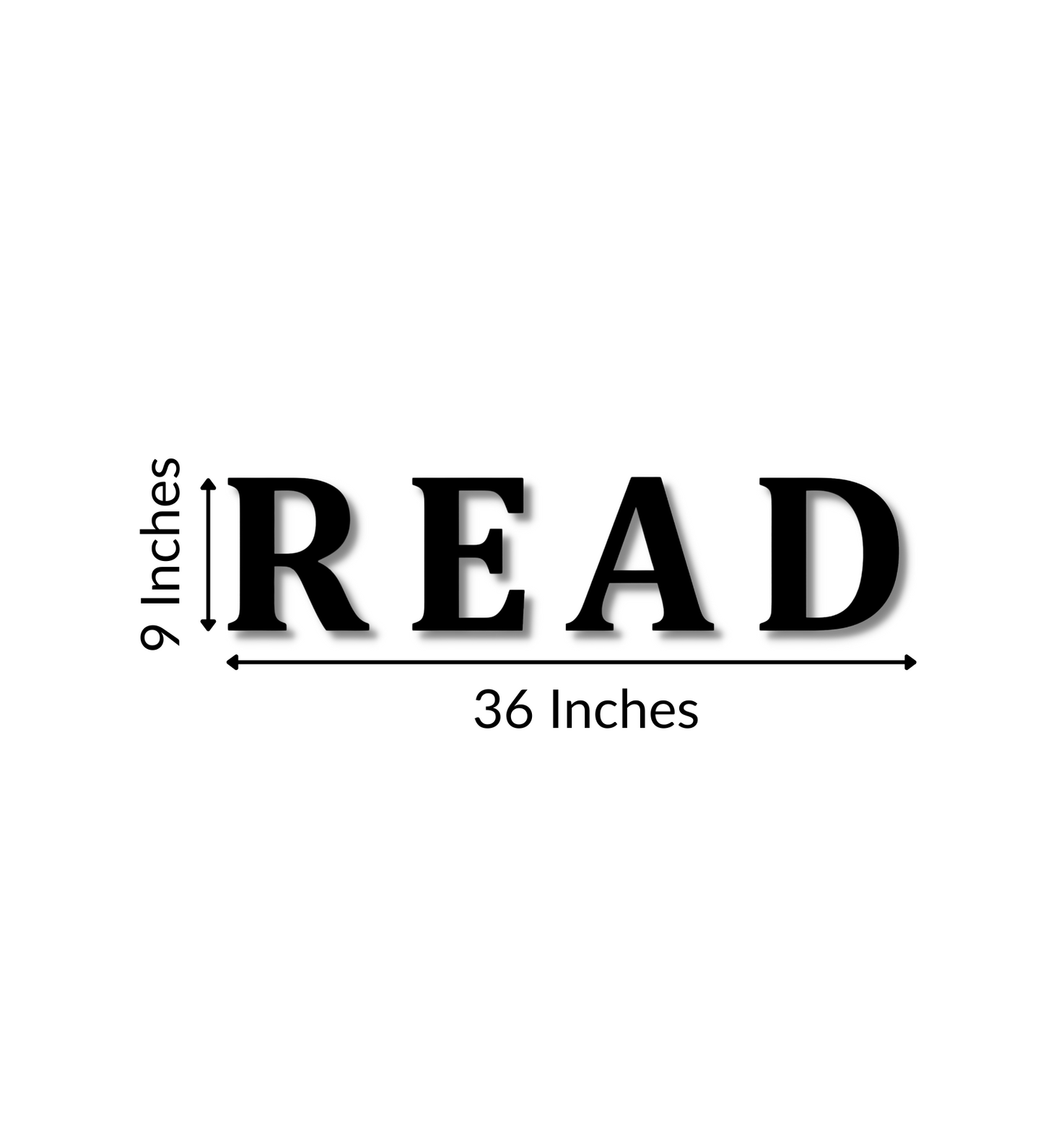 Read 3D Word Wooden Art