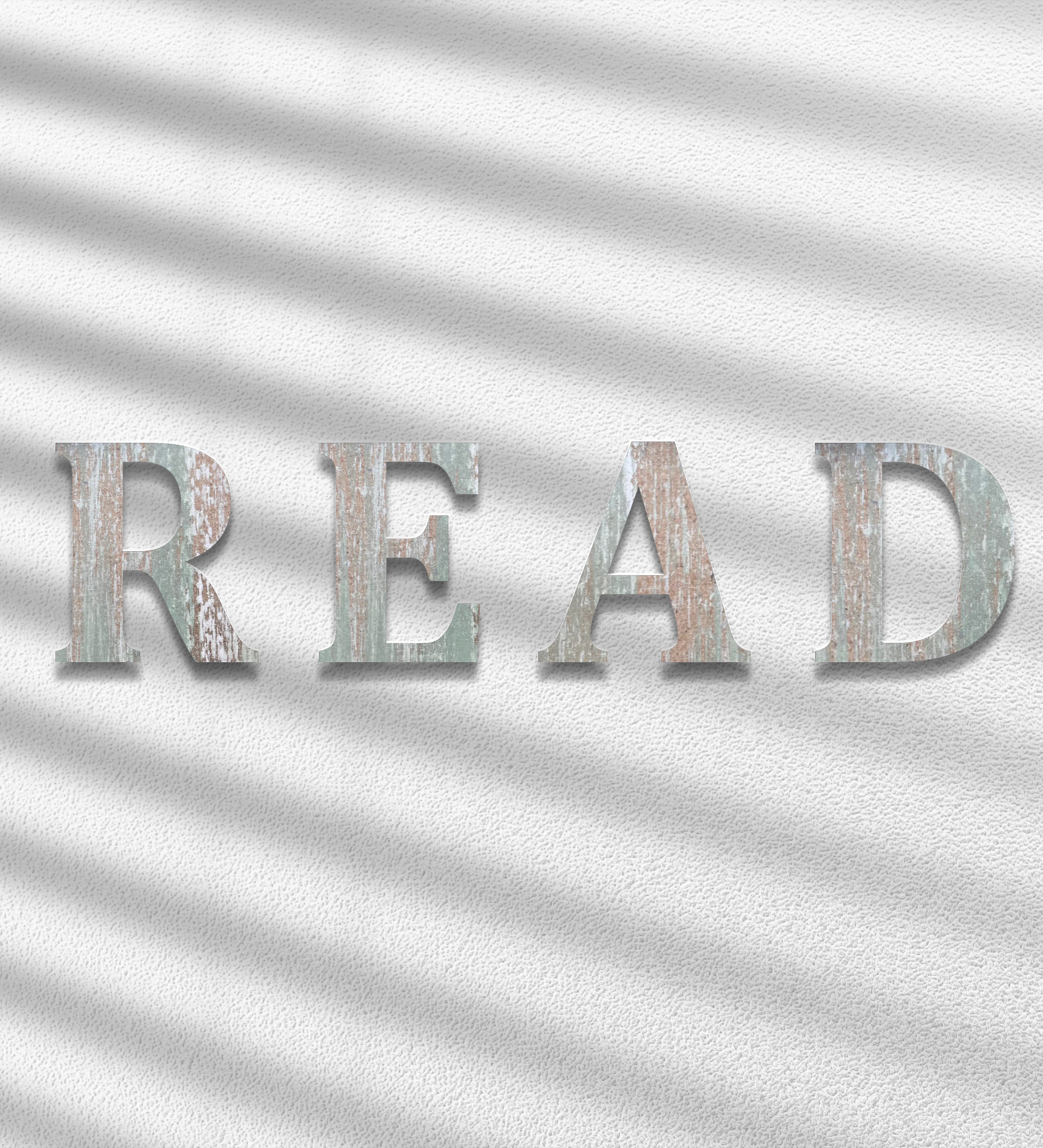 Read 3D Word Wooden Art