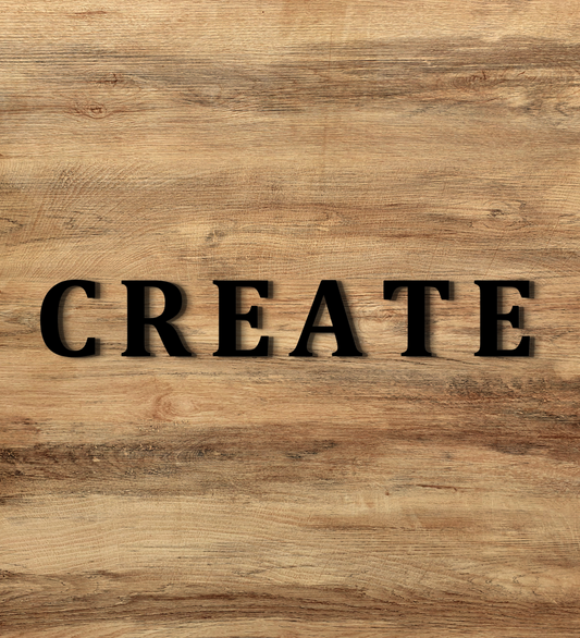 Create 3D Word Wooden Art