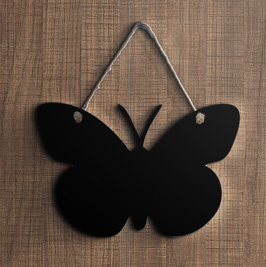 Butterfly Black Chalkboard For Kitchen or Gallery Wall