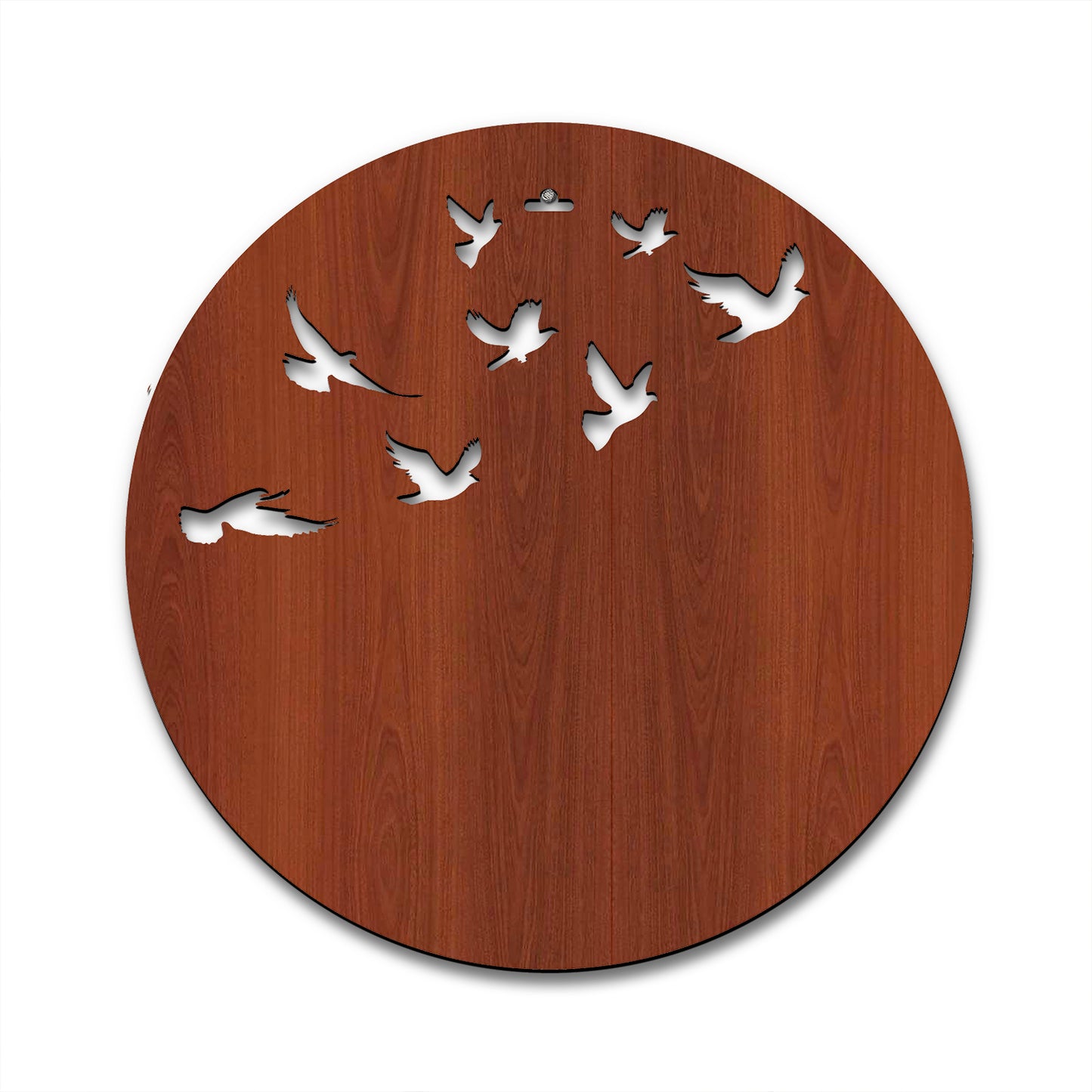 Flying Birds Moon 3D Wooden Wall Hanging Decor