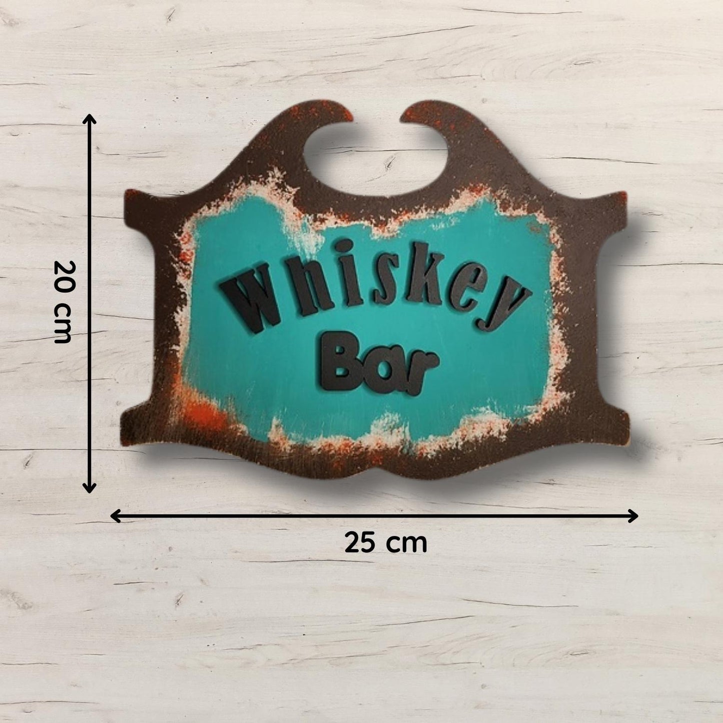 Vintage Whiskey Bar Wooden Wall Art