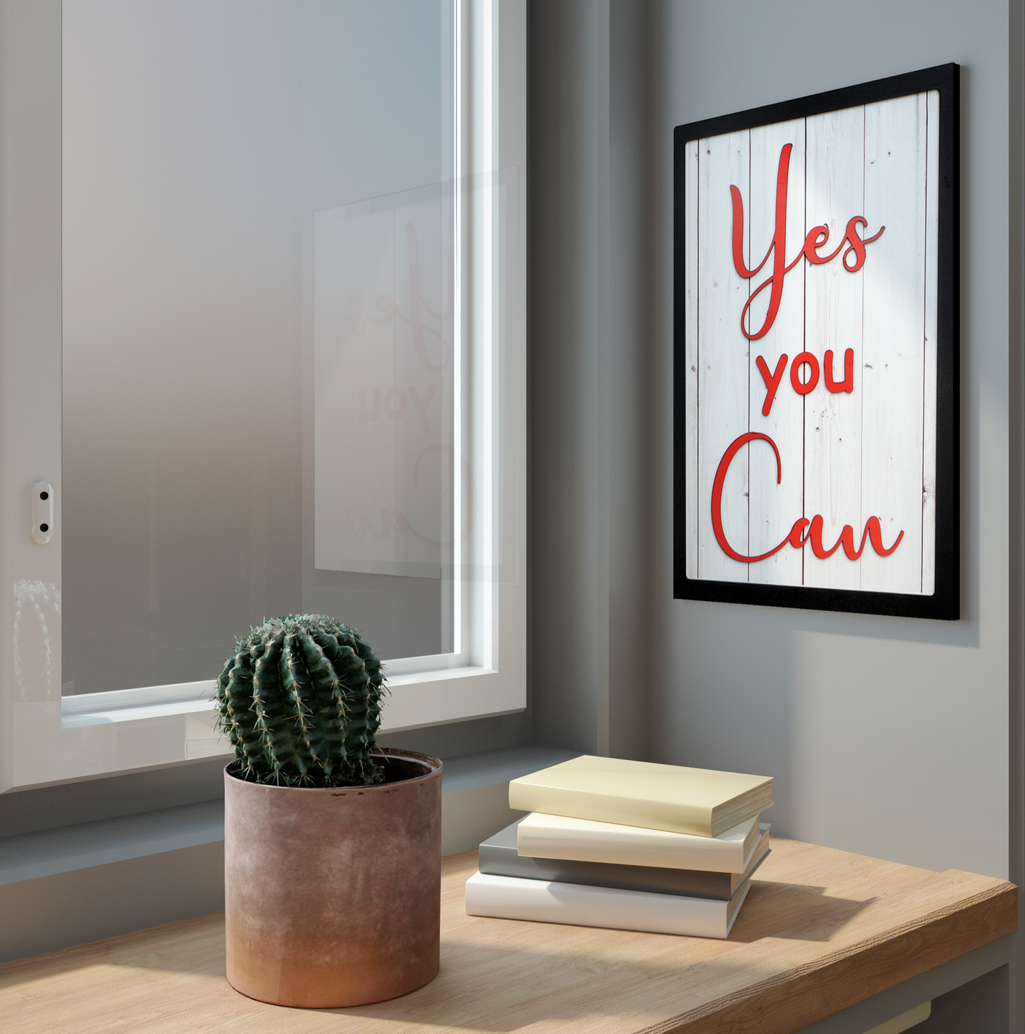YES YOU CAN Motivational Wall Art