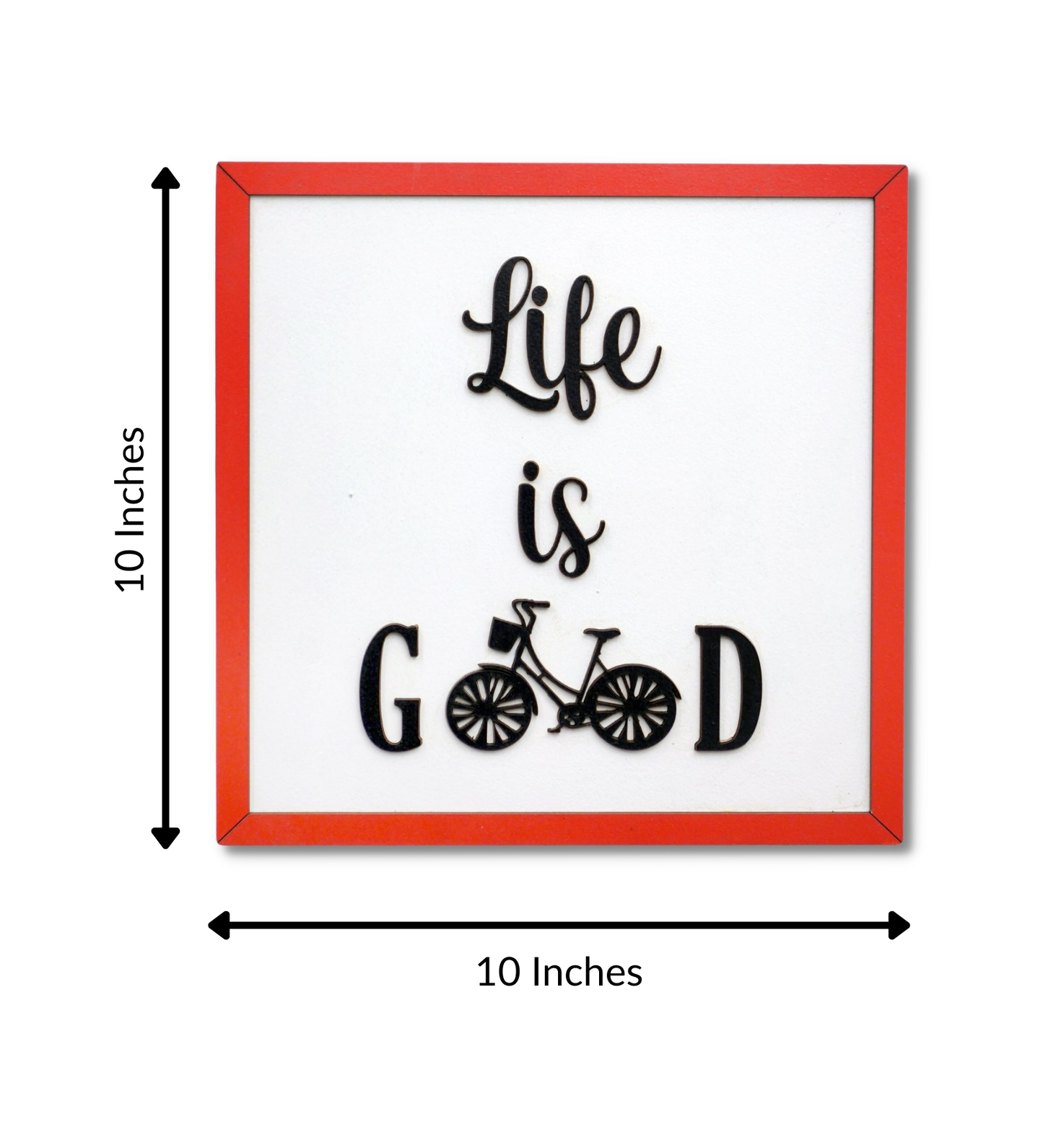 LIFE IS GOOD Wooden Quote Frame