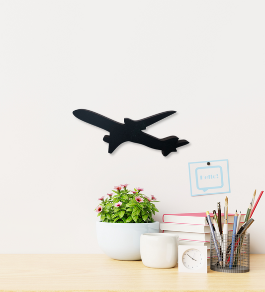 3D Laser Cut Airplane Wall Art