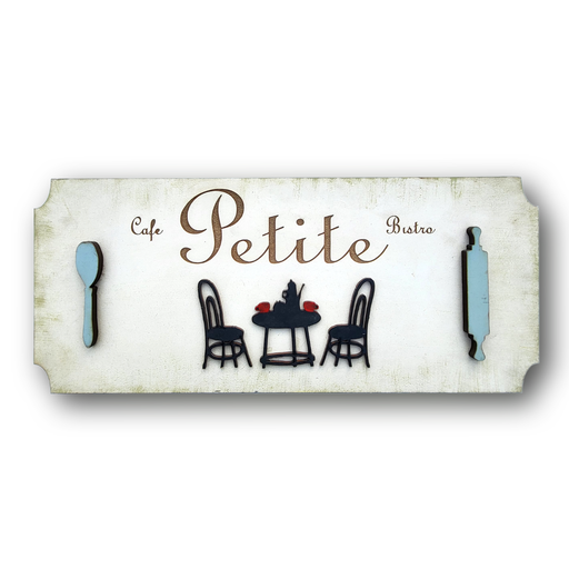 Le Petite Rustic Café Style Wooden Wall Décor