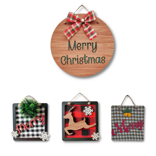 Set of 4 Christmas Decoration Hanging