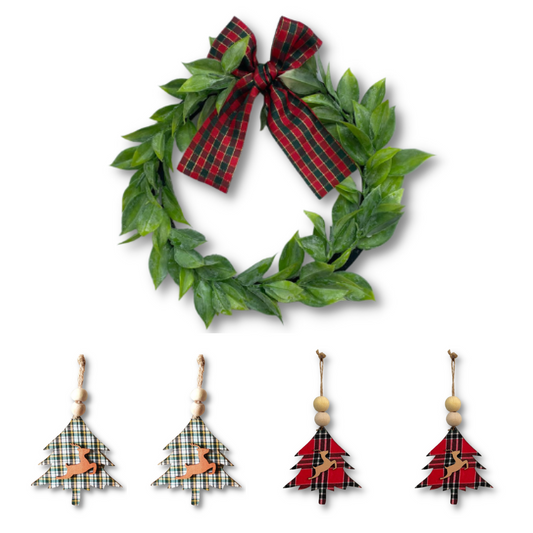 Christmas Decoration For Tree, Door and Wall Set of 5