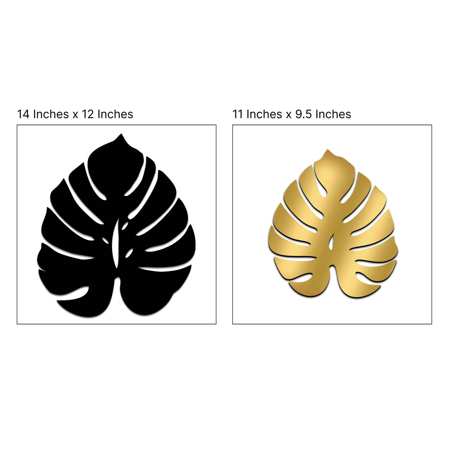 Palm Leaves Wall Hanging Décor Art Set of 2