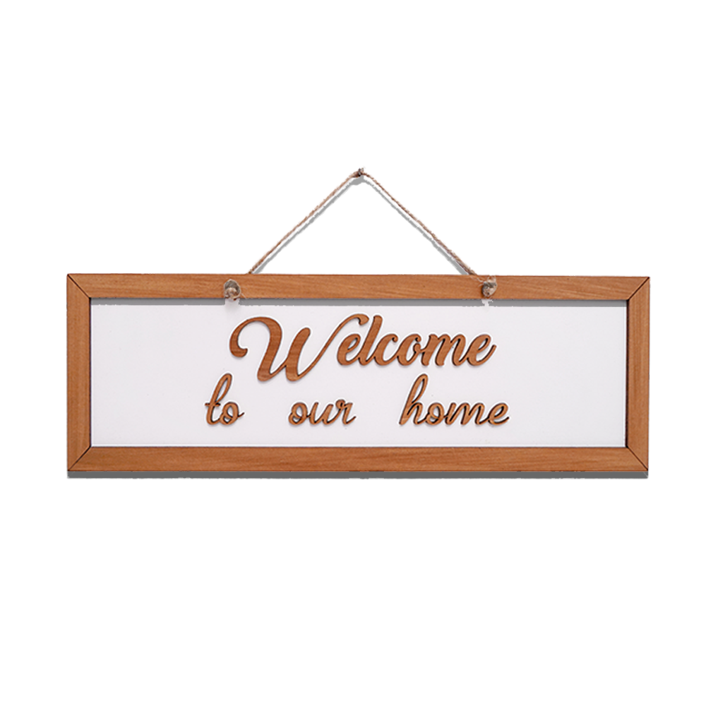 Welcome To Our Home Wooden Door and Wall Hanging