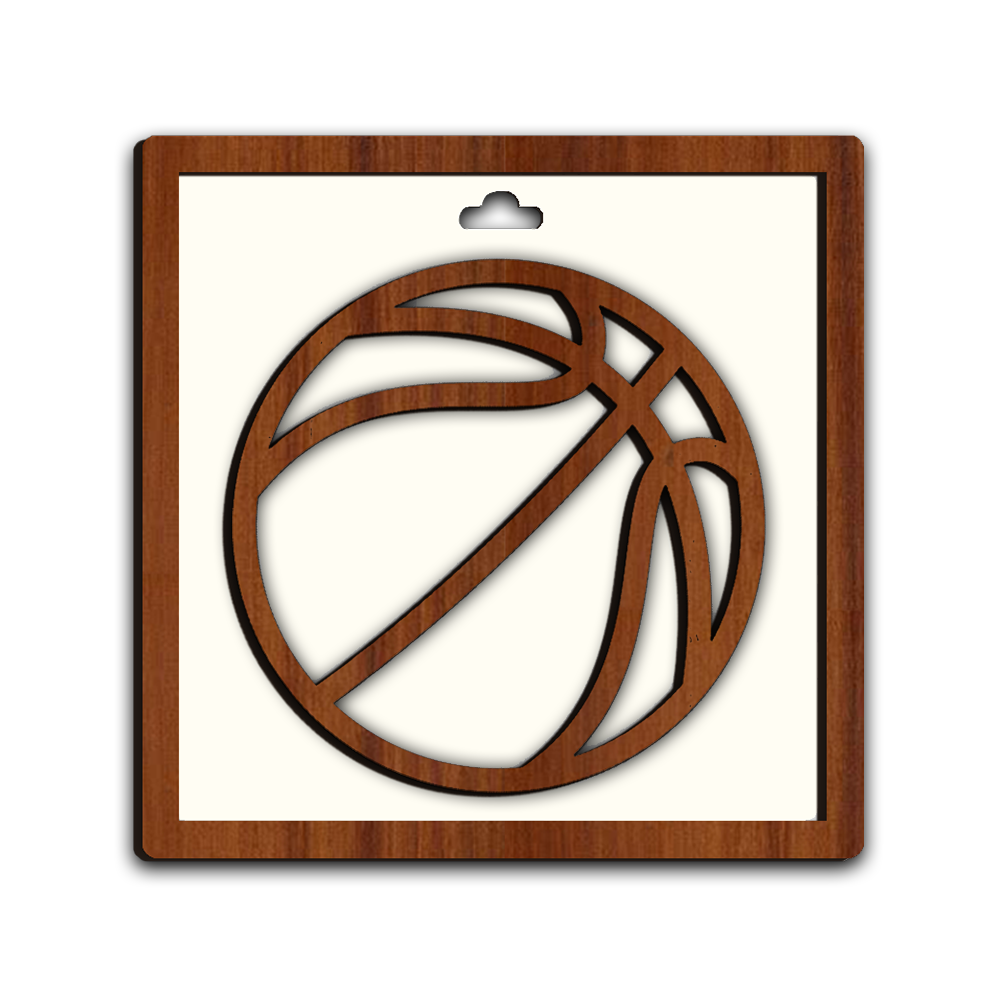 Basketball Framed Wooden Wall Art