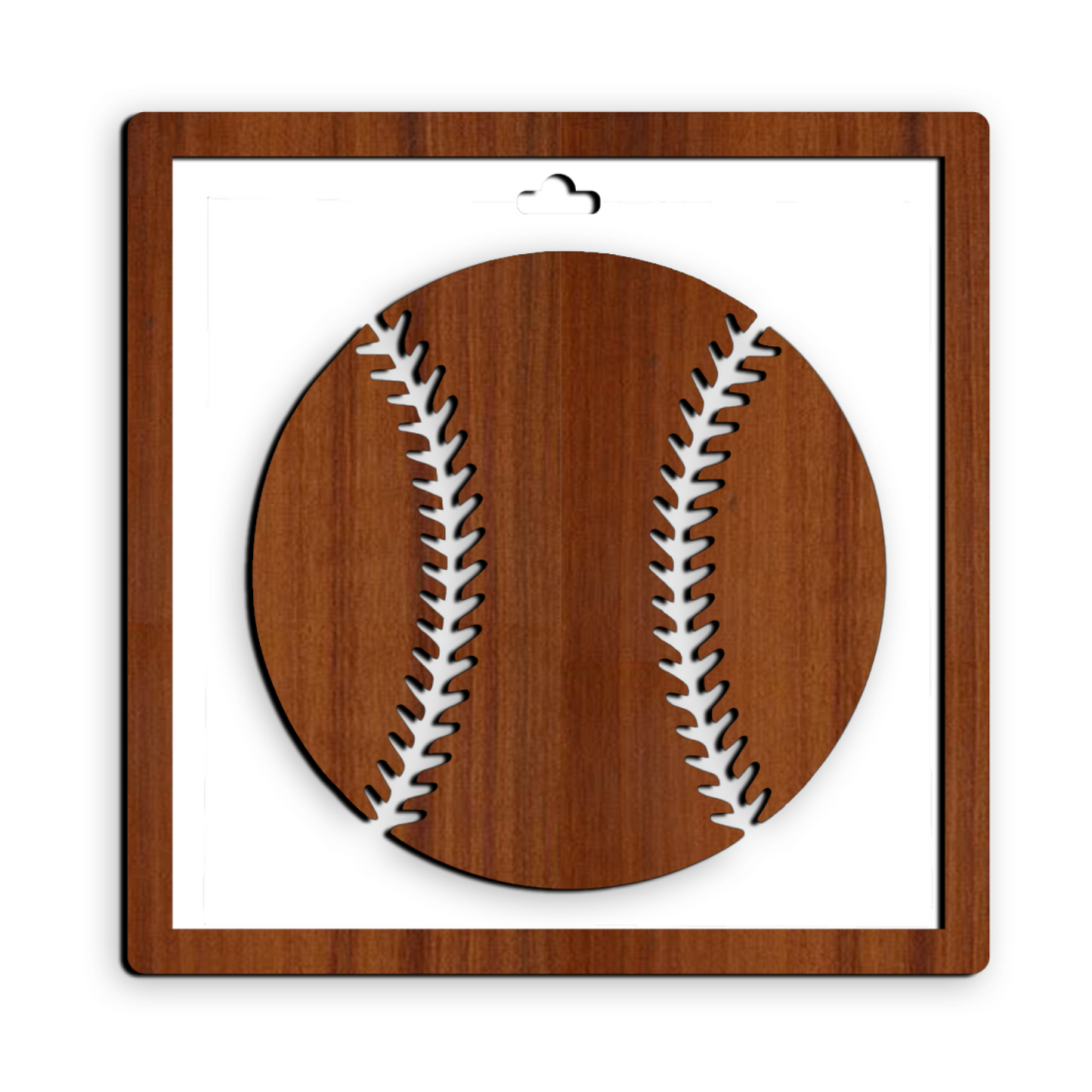 Baseball Framed Wooden Wall Art