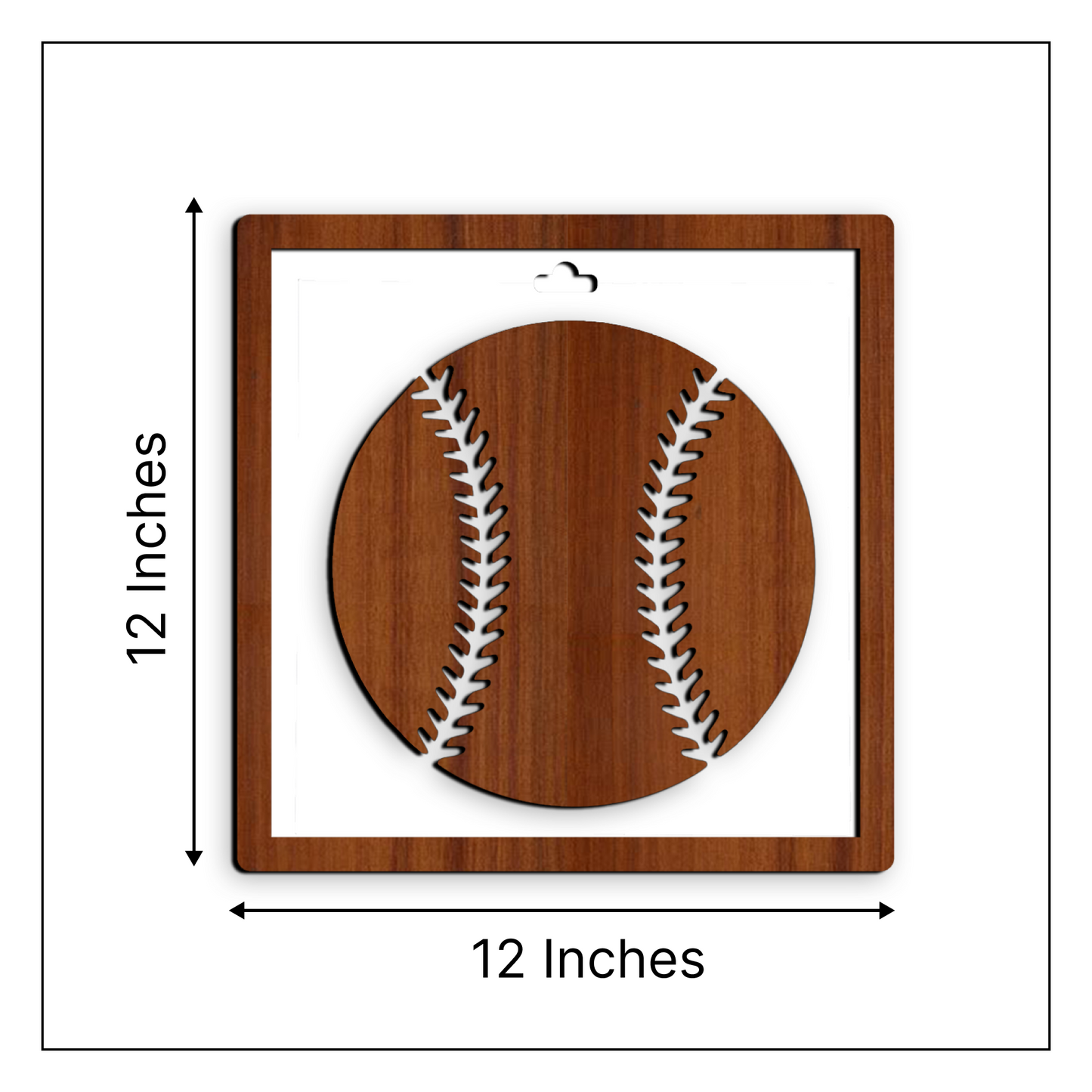 Baseball Framed Wooden Wall Art