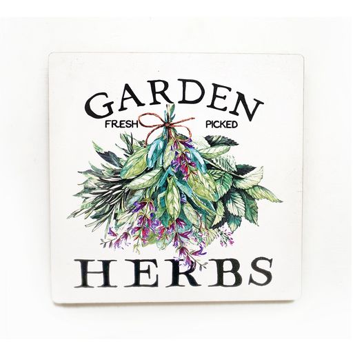Garden Herbs Rustic Wall Art