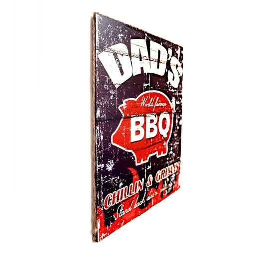 DAD'S BBQ Rustic Wall Art